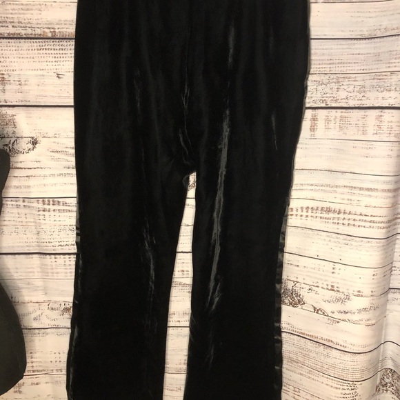 VENUS Black Velvet Satin Wide-Leg Pants size 18 NWOT - Picture 11 of 14